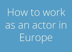 Livestream: How to work as an actor in Europe - StagePool